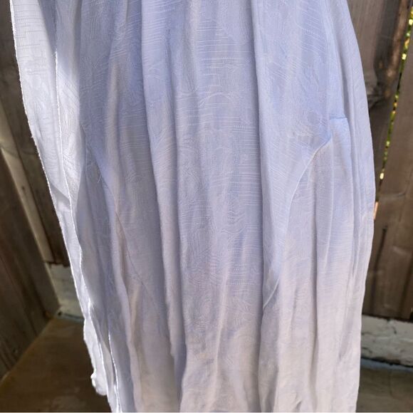 Free People White Lace Crochet Neckline Fiesta Mini Flowy dress size medium - Picture 15 of 16